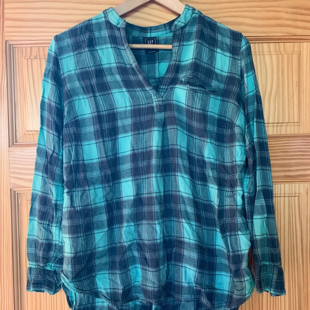 GAP🤰Maternity flannel tunic